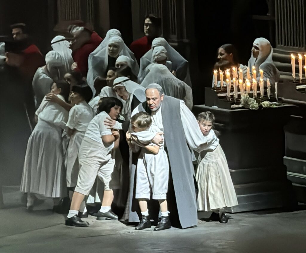 Nell’opera Tosca al Teatro alla Scala