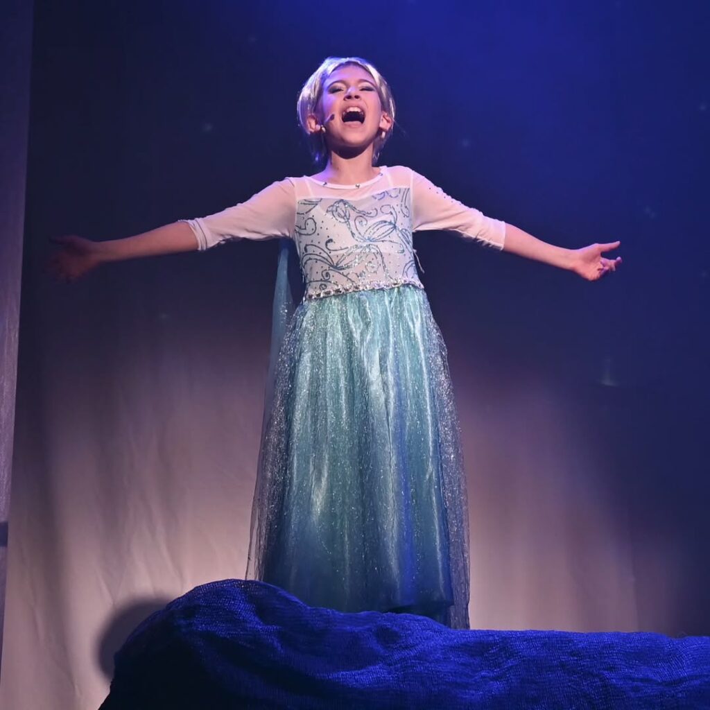 Nel ruolo di Elsa nel musical Frozen